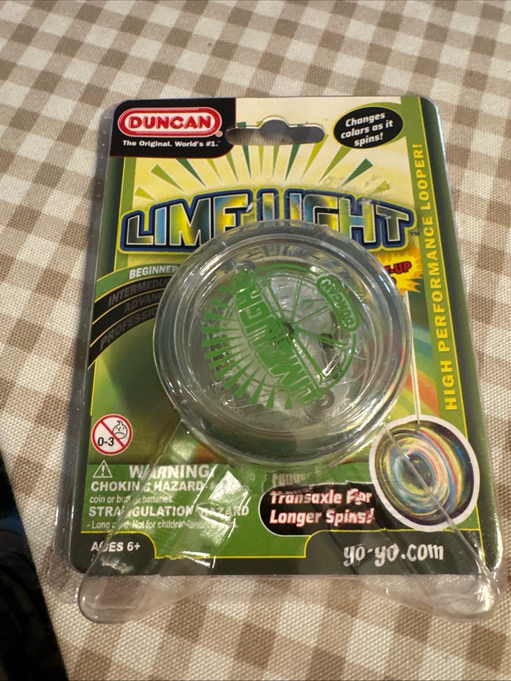 Lime Light Clear/Green Yo-Yo - High Performance